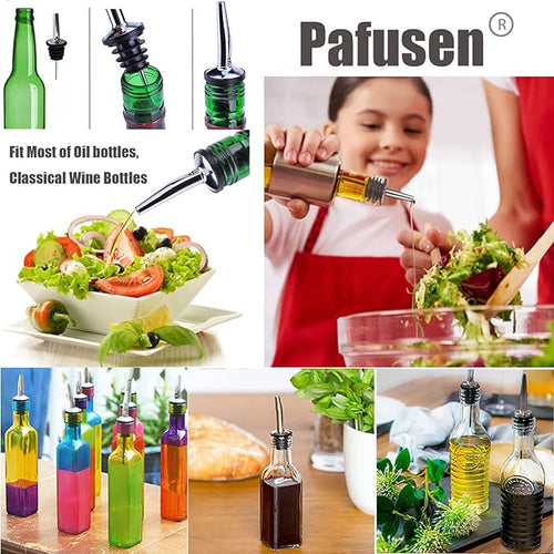 20 Pack Liquor Pour Spout, Liquor Bottle Pourers, Pour Spouts for Liquor Bottles with Dust Caps Seal Covers, Bar Tool, Hygienic, Dishwasher Safe