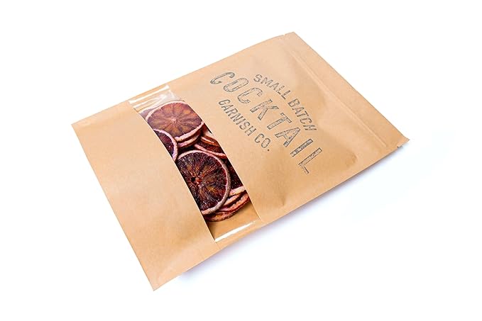 Cocktail Garnish Co. Dehydrated Blood Orange Wheels, 2.5oz, 26+ Slices