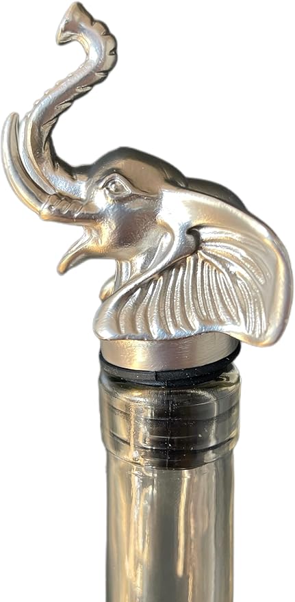 Elephant Wine Aerator Pourer Spout – Funny Dinosaur Wine Gift for Men & Women – Novelty Animal Wine Accessory for Parties & Home Bar