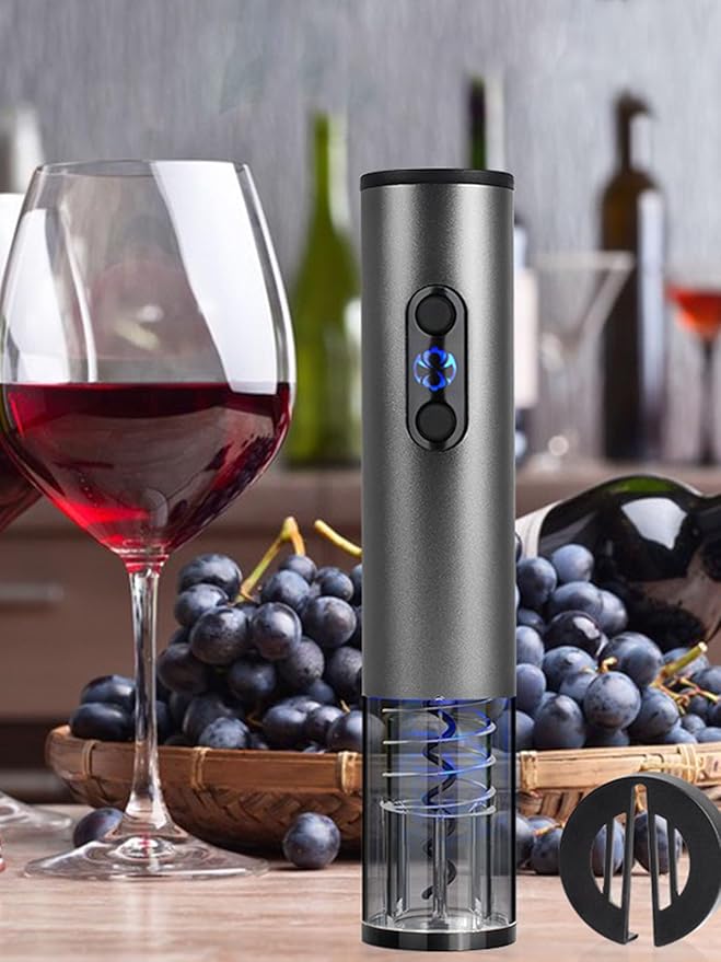 Electric Bottle Openers Automatic Wine Corkscrew Battery Powered Motorized Openers One-click Button Reusable with LED Light For Home Kitchen Party Bar
