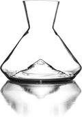Sempli Monti Mini Wine Decanter - Elegant Hand Blown Decanter with Built-in Glass Aerator, Small Wine Carafe, Lead-Free Crystal, Ultra Clear, Wine Gifts & Wine Accessories - 25.3 oz