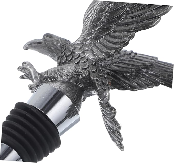 MAGICLULU Eagle Head Wine Bottle Stopper Elegant Wine Sealing Plug for Parties and Reusable Fits Standard Bottles Unique Decorative Accessory