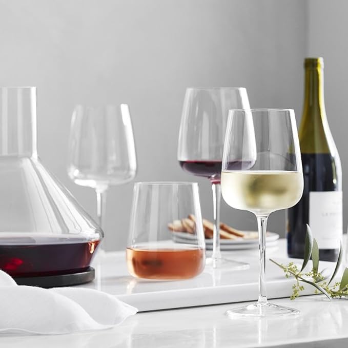 Luigi Bormioli Talismano Chardonnay Grand Cru White Wine Glasses 18.5 oz Set of 4 – Enhances Aroma & Flavor – Stemmed Wine Glasses for Dining, Entertaining & Tasting Sessions – Crystal Drinkware