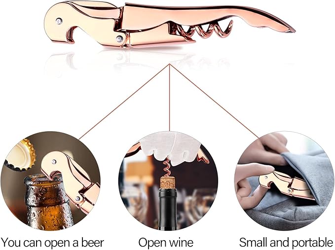 Waiters Corkscrew Professional Wine openers,stainless steel Wine Key for Restaurant Waiters,Classic All-in-one Corkscrew, Bottle Opener and Foil Cutter