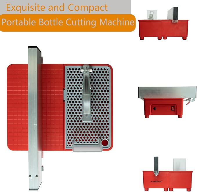 Electric Bottle Cutter, DIY Machine for Cutting Wine, Beer, Liquor, Whiskey, Alcohol, Champagne, Materials Cutter Trim Saw - Rock, Stone, Glass Cutting, Trimming, Sawing Machine