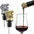 Lion Head Wine Aerator Pourer Spout,White Wine Accessories Aeration Work with Wine Opener for Beginner Enthusiast,Liquor Bottle Pourers Wine Decanter