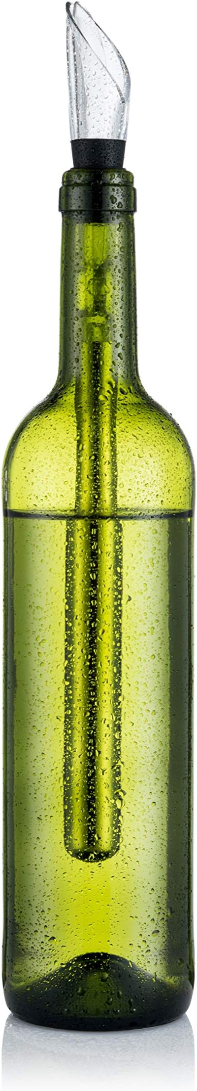 YouYah Wine Chiller Stick 3-in-1 Stainless Steel Wine Bottle Cooler Stick,Rapid Iceless Wine Chilling Rod with Aerator and Pourer,Wine Gift