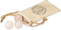 Twine Rose Quartz Wine Gems, Pink Drink Chillers, Real Polished Rose Quartz Stone Spheres, Whiskey Stones, Pink, Set of 6