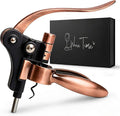 Complete Corkscrew Wine Opener Set With 7 Essential Accessories – Luxury Corkscrew Wine Opener Set for Effortless Uncorking & Wine Preservation – The most Elegant Wine Opener Gift Set (Luxe Bronze)