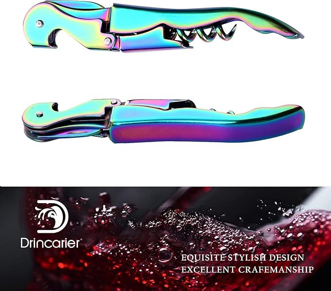 Waiters Corkscrew Professional Wine openers,stainless steel Wine Key for Restaurant Waiters,Classic All-in-one Corkscrew, Bottle Opener and Foil Cutter