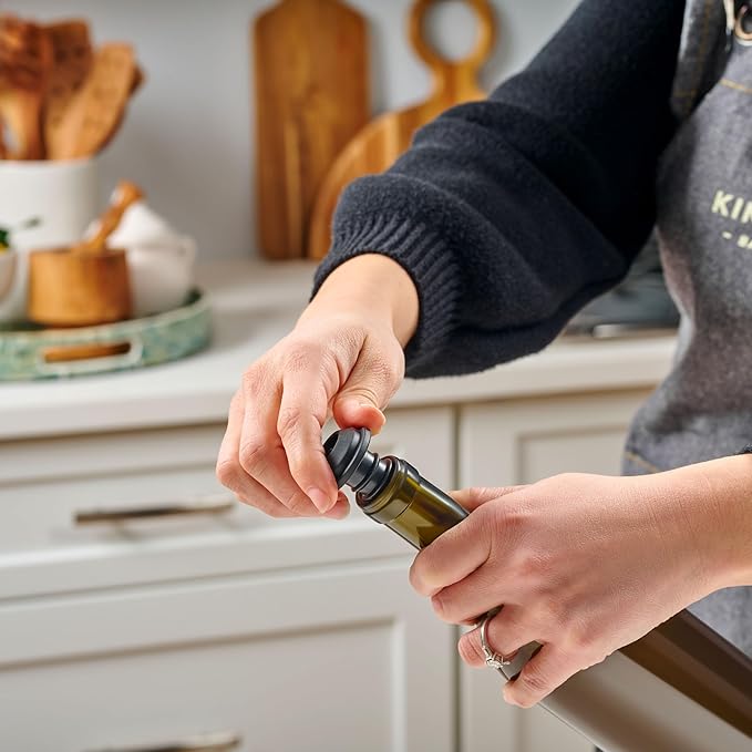 HIC Kitchen Bar Electric Wine Preserver and Stopper Set, Includes Vacuum Pump, Reusable Bottle Stopper, and USB-C Charging Cord