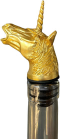 Gold Unicorn Wine Aerator Pourer Spout – Funny Wine Gift for Men & Women – Novelty Animal Wine Accessory for Parties & Home Bar