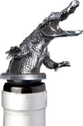 Stainless Steel Alligator Wine Aerator Pourer - Deluxe Decanter Spout for Robust Red and White Wine - Pour Amore Bottle Pourer/Stopper & Air Diffuser by Chris's Stuff