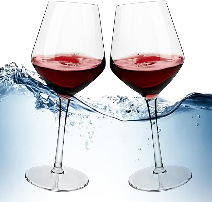MICHLEY Unbreakable Stemmed Wine Glass 100% Tritan Plastic Dishwasher available Glassware 15 oz, Set of 6