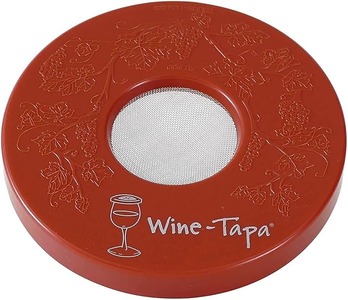 Drinking Glass Covers- Keep Bugs Away from Wine Glasses Outdoors - Use as Cover for Coffee Mugs, Soda Cans, and Drinking Glasses, Set of 4 No Spill Drink Covers (Monaco)