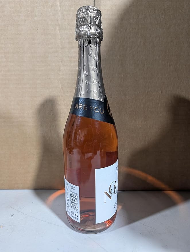 Thomson & Scott Noughty Non-Alcoholic Sparkling Wine Sampler, Rosé Style, Chardonnay Style & Red Blend, Organic Alcohol-Free Drinks, 750ml Bottles, 3 Pack