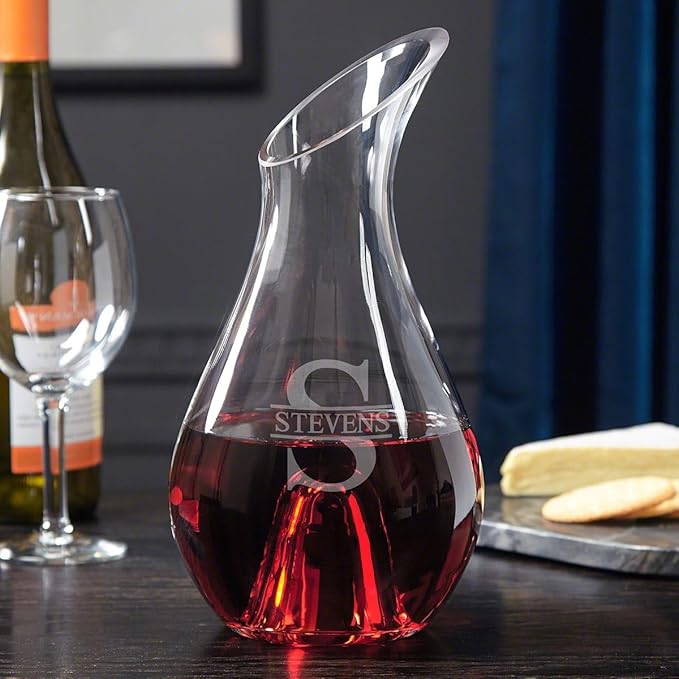 Personalized Wine Decanter - Engraved Wine Carafe by HomeWetBar