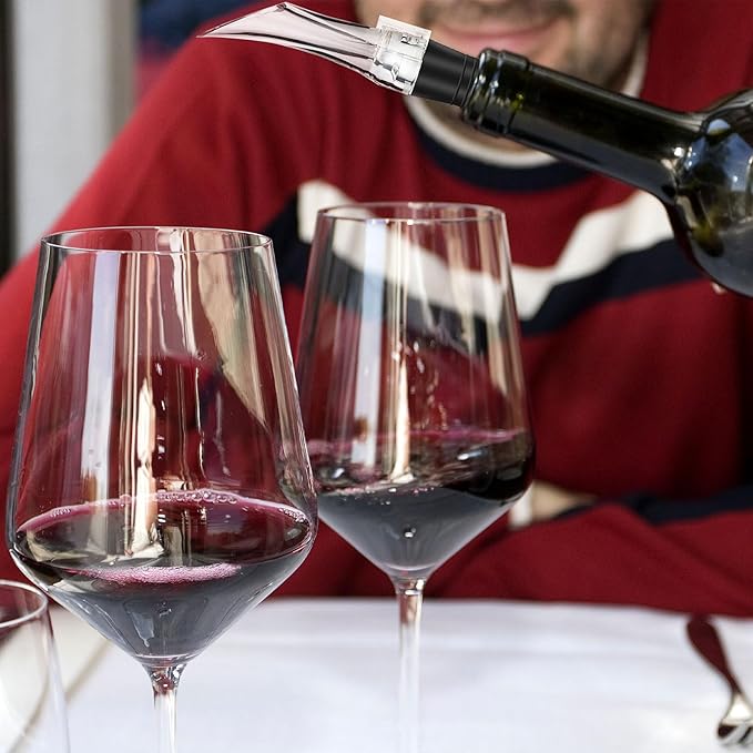 2 Pack Wine Aerator Pourer Spout，Red-Wine Bottle Aerator for Wine Gifts Accessories (Style-C)
