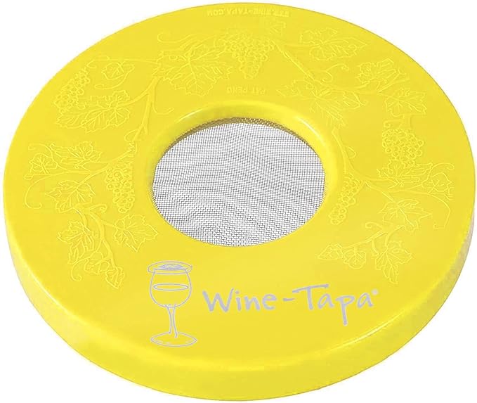 Drinking Glass Covers-Keep Bugs Away from Wine Glasses Outdoors-Use as Cover for Coffee Mugs, Soda Cans, and Drinking Glasses, Set of 4 No Spill Drink Covers (Morning Glory)