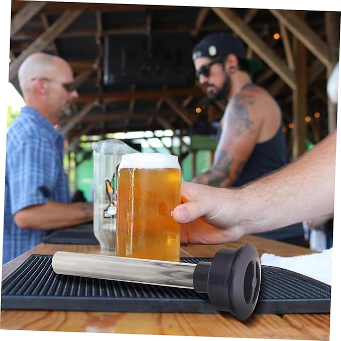 Stainless Steel Ice Column Tube Reusable Beverage Chiller Stick Vinoamigo Wine Cooling Rod