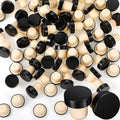 Yookeer T-shaped Stopper Cork Wine Bottle Stoppers Reusable Wine Sealing Plug for Beer Bottles DIY Craft(Black,72 Pieces)