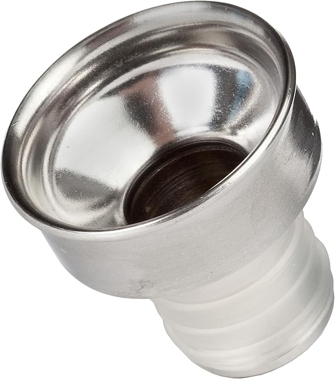 Brushed Stainless Steel Chrome Finish Design Bottle Dripless Pourer
