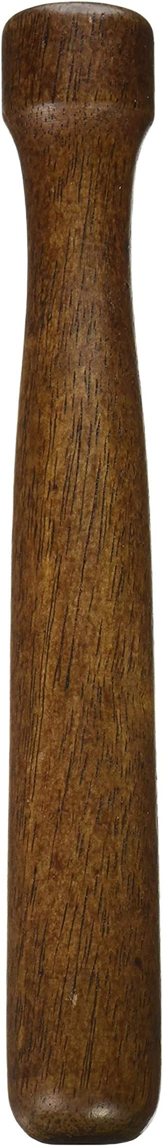 Winco Wooden Muddler, Lacquered Walnut, Brown, Medium