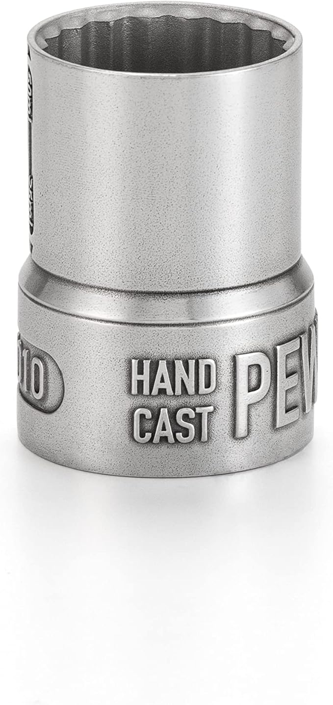 Royal Selangor Toolbar Collection Pewter Whiskey Measure - 25ml / 50ml Designer Espresso or Liquor/Spirit Pourer for Cocktails