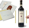[WINERECORDER] 12 Pack Wine Beer Bottle Label Remover & Saver Kit | Self-Adhesive Laminating Sheets & Mounting Cards for Comments, 6.8x5.9in/17.5x15cm
