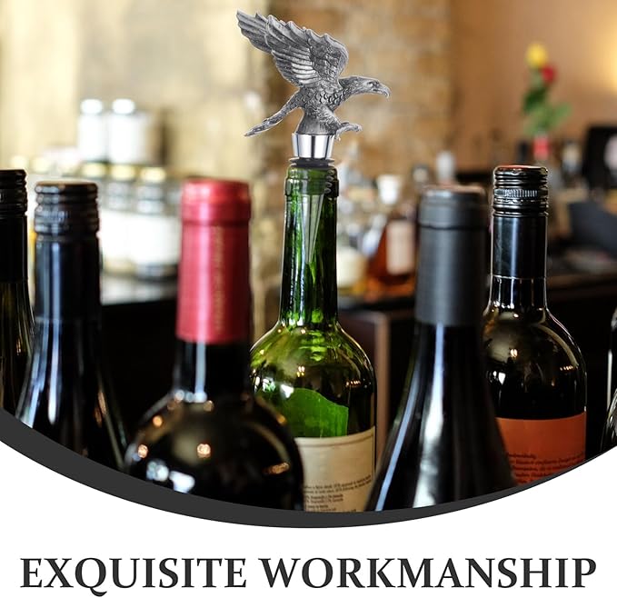 BESPORTBLE Reusable Eagle Head Wine Bottle Stopper High Sealing Beverage Stopper for Wine Preservation Party Use Easy to Clean