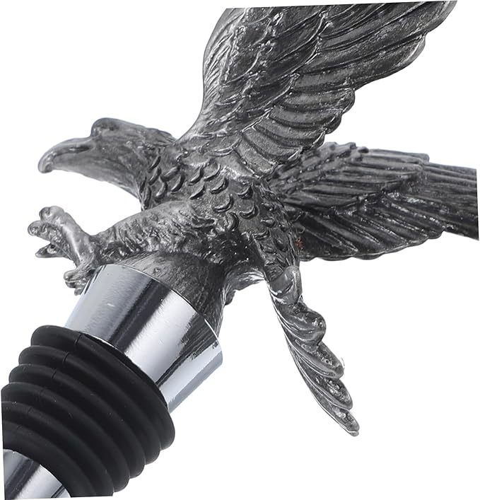 Cabilock Creative Eagle Shape Wine Bottle Stopper Zinc Alloy Sealing Plug for Wine Preservation and Decoration Easy to Use Soda Beer and Oil Bottles