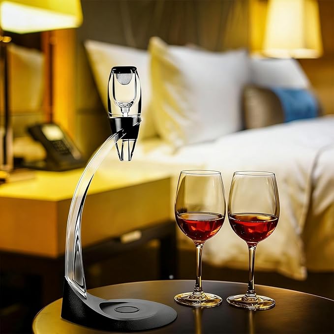 Wine Aerator Dispenser, Portable Kitchen Gadget for Quick Wines Serving, Christmas, Retirement, Valentine Party, Home, Camping, Picnic, Bars, Wine Tasting
