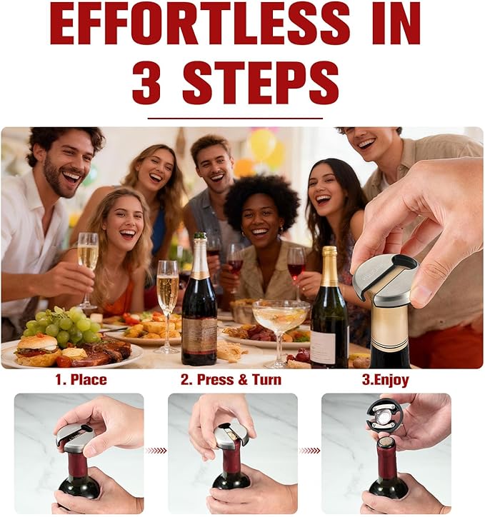 Wine Foil Cutter, Stainless Steel Foil Remover with Sharp Blades for Wine Bottles, Effortless Cutting for Neck Label & Top Seal Cutter, Wine Opener Accessory for Wine Lovers