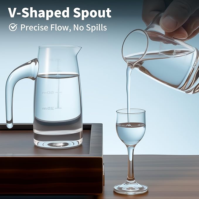 Chinese Baijiu Liquor Serving Set wine Goblet cup ultra-transparent glass