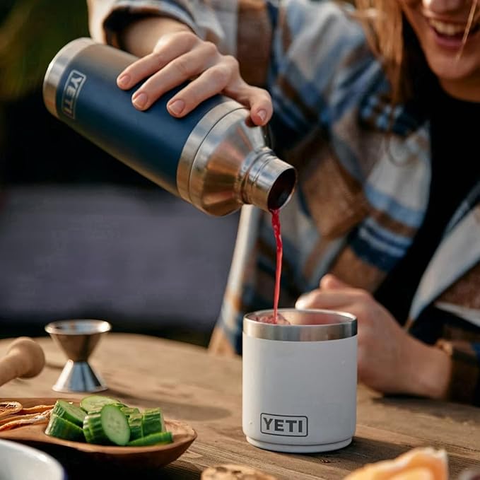 YETI Rambler 20 oz Cocktail Shaker, Stainless Steel, Vacuum Insulated, Sea Stone