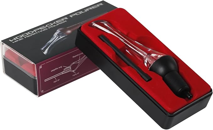 Aerating Pourer/Decanter Spout (Black) for Red Wine Convenient and Stylish