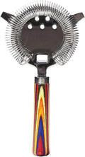 Totally Bamboo Baltique Marrakesh Collection Hawthorne Cocktail Strainer, Stainless Steel Bar Strainer