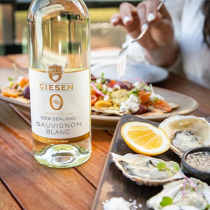 Giesen Non-Alcoholic Sauvignon Blanc - Premium Dealcoholized White Wine from New Zealand | 12 PACK