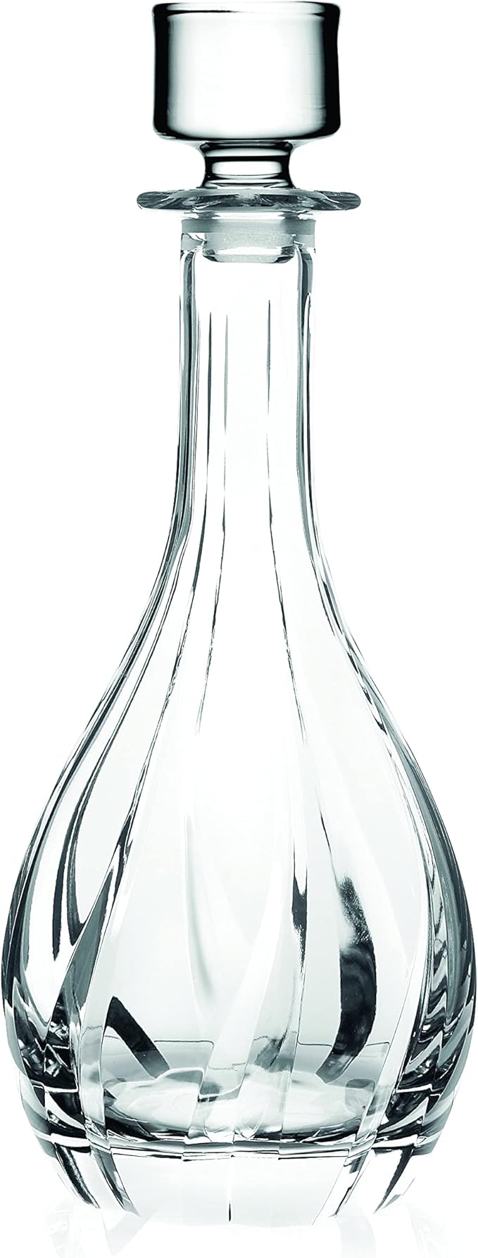 Glass Wine Decanter with Stopper - Carafe - for Red - White - Wine - Crystal Glass 30 Oz. - Made in Europe - by Barski