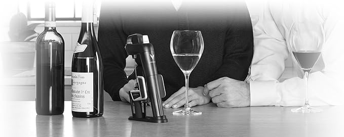 Coravin Model Two -Wine Preservation System - Bottle Opener, Needle Pourer, Aerator, and Wine Saver - Graphite - Includes 2 Argon Gas Capsules and Wine Needle