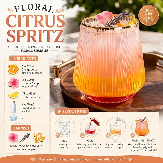 Oojami 40 Pack 14 oz Origami Ripple Stemless Ribbed Plastic Wine Glasses, Disposable Unbreakable BPA-Free Cocktail Cups for Fancy Parties, Weddings, Indoor Outdoor Champagne, Whiskey, Mimosa, Gold Rim