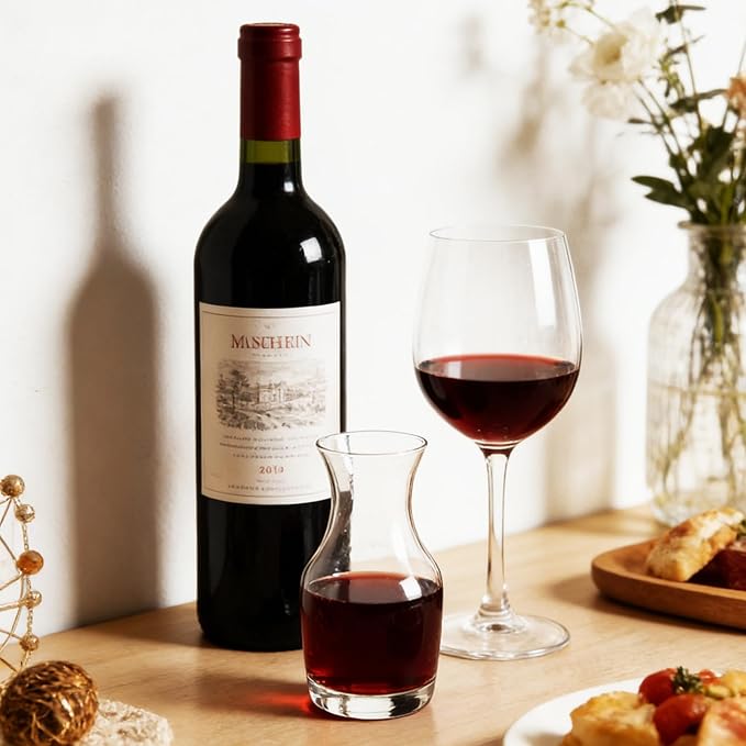 12PCS Mini Wine Carafe Set 6oz Individual Serving Wine Decanter Small Wine Carafe for Restaurants Catering Events and Home Parties Professional Glass Juice and Wine Carafes
