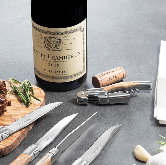 Laguiole Corkscrew – Sophisticated Sommelier Wine Opener – Stylish Wine Opener Ideal as Wine Gifts for Wine Lovers – Elevate your Wine Tasting Experience with French Craftsmanship