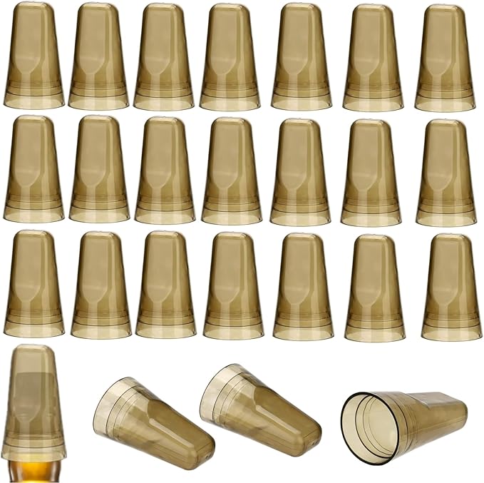24 Pack Pour Spout Covers, Universal Liquor Pourer Cover, Plastic Translucent Liquor Bottle Toppers, Pour Dispenser Spout Dust Caps for Home Kitchen Tools Supplies
