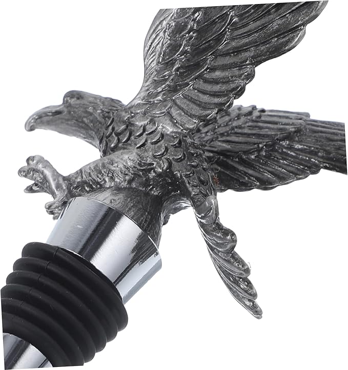 Eagle Wine Bottle Stopper Reusable Zinc Alloy Wine Sealer for Parties and Events Decorative Eagle Design