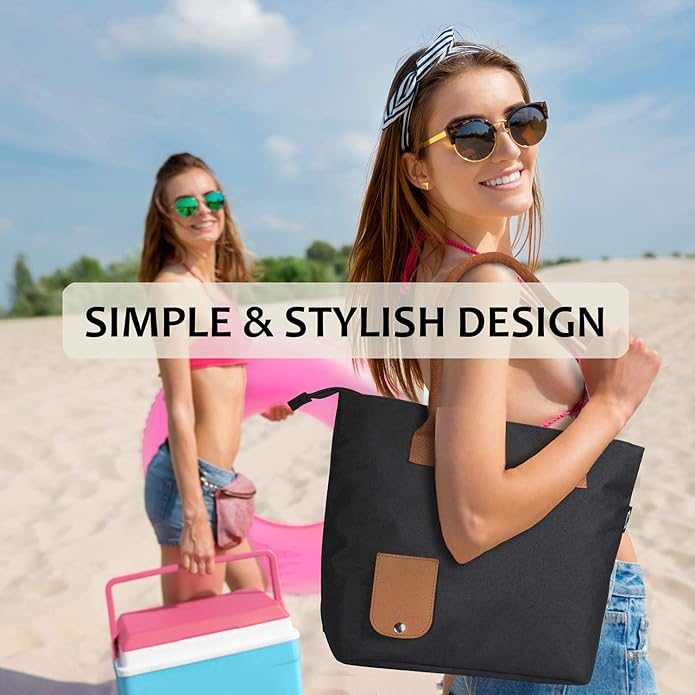 Tirrinia Wine Tote Bag, Beach Cooler for Travel Gift, Drink Purse Travel Bag with Spout for Picnic, BYOB, Party, Dinner, Pool