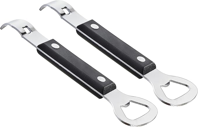 2PCS Bottle Opener, JINLIFA Stainless Steel Manual Can Punch Bottle Cap Beer Bottle Openers, Dishwasher Safe