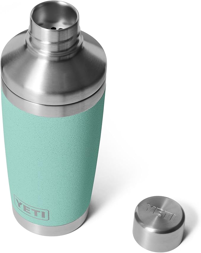 YETI Rambler 20 oz Cocktail Shaker, Stainless Steel, Vacuum Insulated, Sea Stone