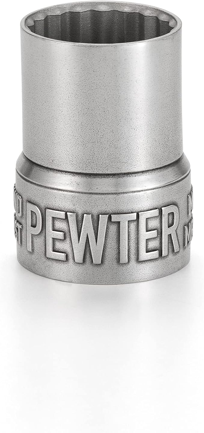 Royal Selangor Toolbar Collection Pewter Whiskey Measure - 25ml / 50ml Designer Espresso or Liquor/Spirit Pourer for Cocktails