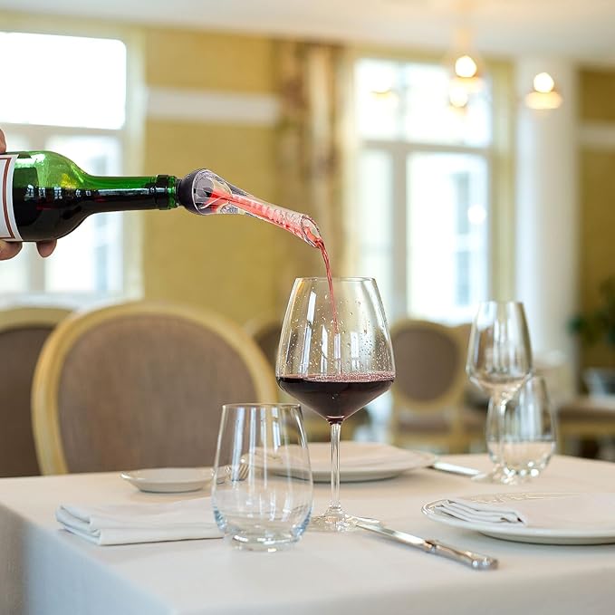 2 Pack Wine Aerator Pourer Spout，Red-Wine Bottle Aerator for Wine Gifts Accessories (Style-B)
